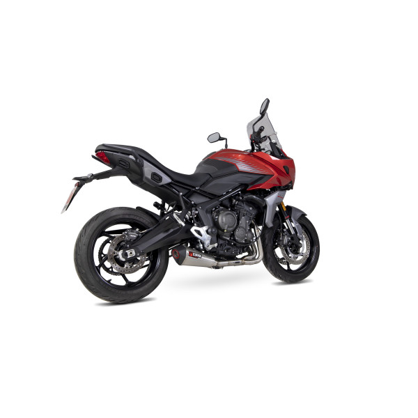 Scorpion Exhaust Triumph Tiger Sport 660 2022 - 2023 Serket Taper Full System Brushed Stainless Steel Sleeve